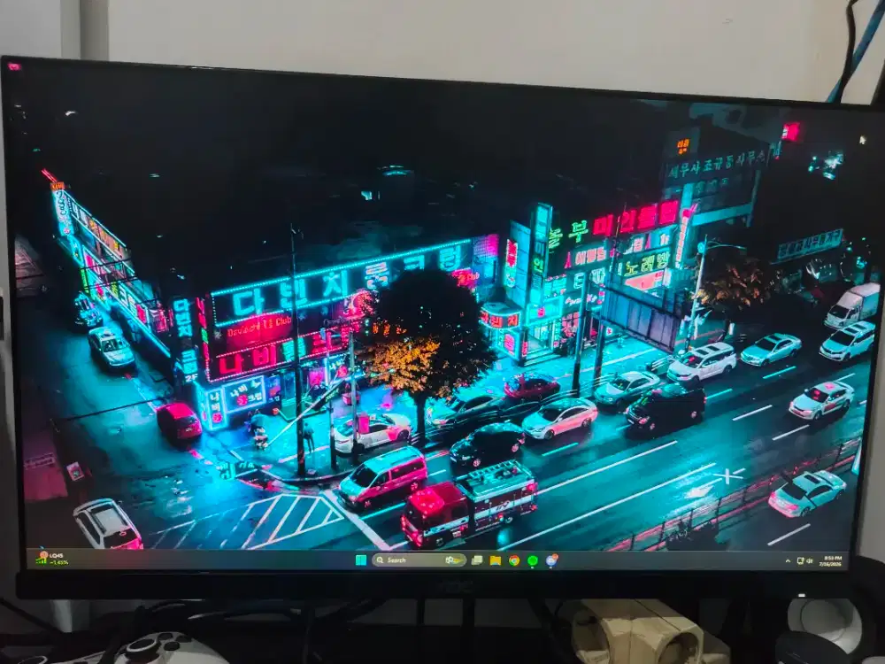 Monitor AOC 24V2Q 24Inch IPS warna jernih preloved