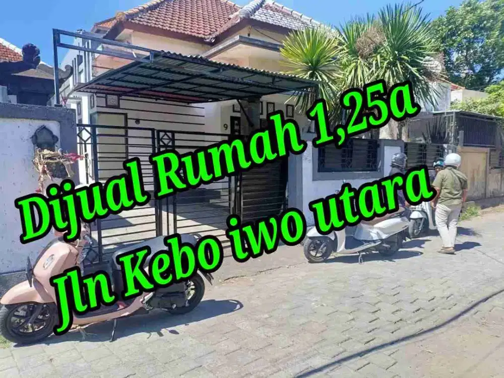 Dijual Rumah 1,25a di Jln Kebo Iwa Utara Denpasar Utara Bali
