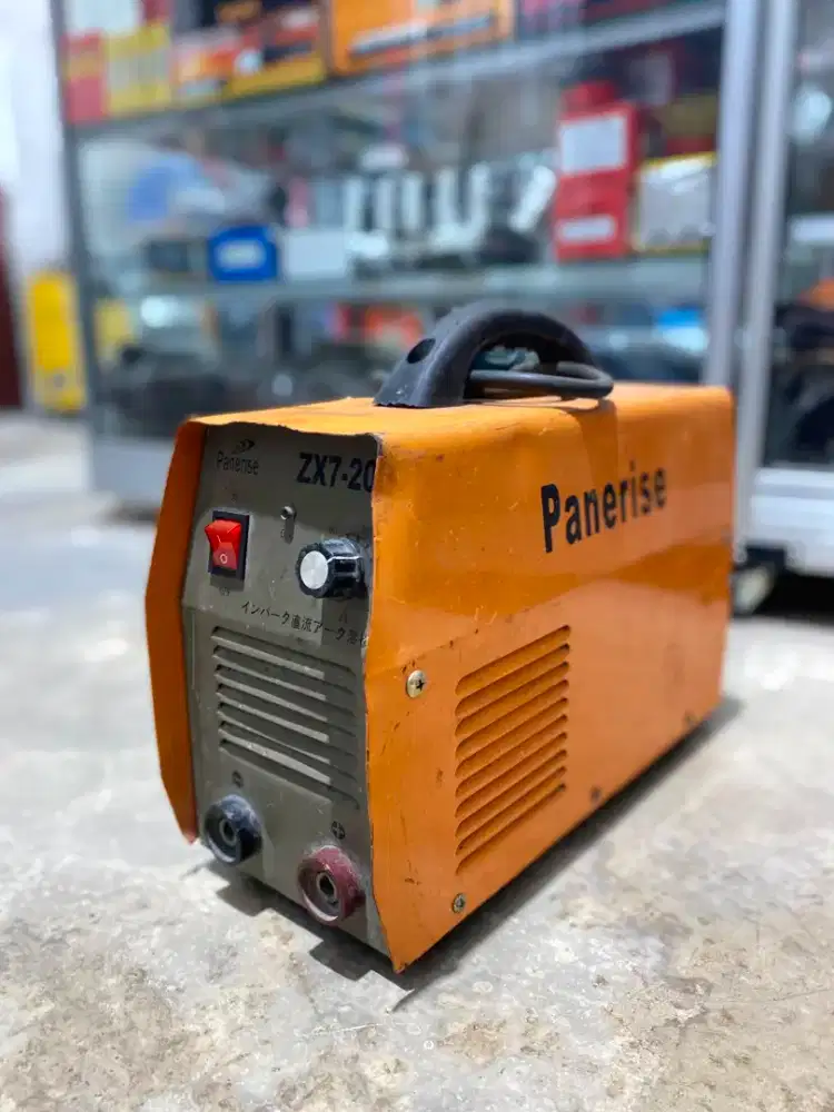MESIN LAS BEKAS MMA 200A PANERISE 1 PHASE LISTRIK INVERTER IGBT DC