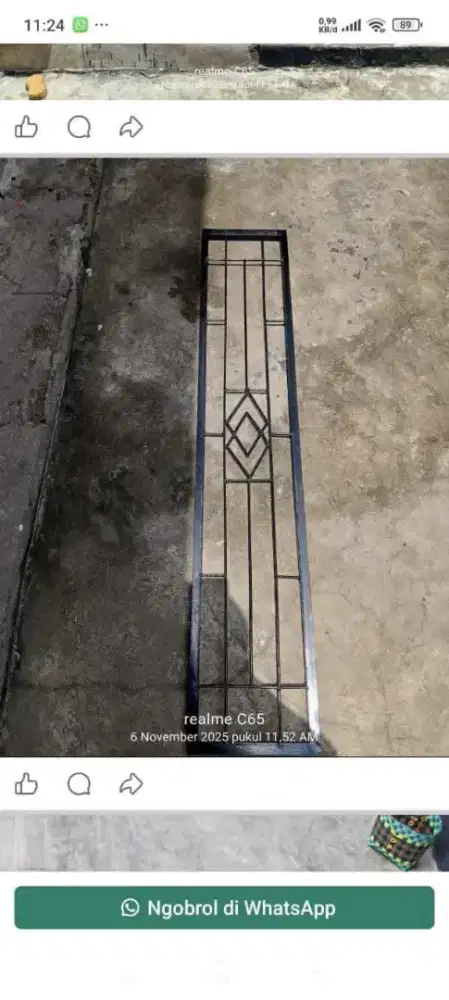 Trali jendela custom