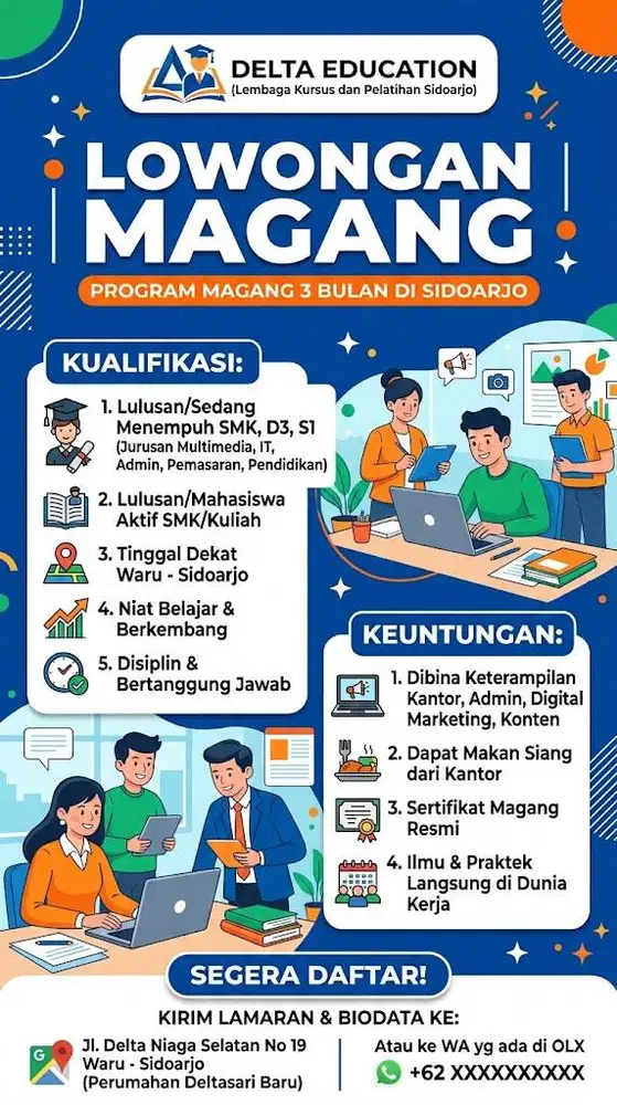 Lowongan Magang Admin Multimedia Perkantoran Pemasaran