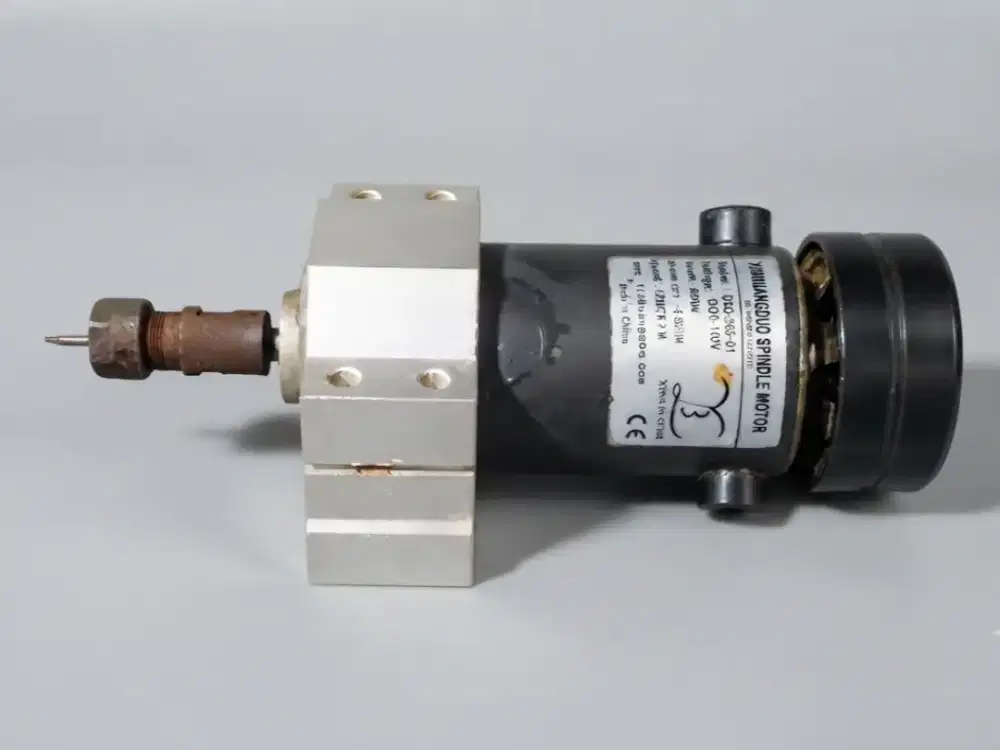 Spindle CNC 500 watt air coller dan Dudukan.