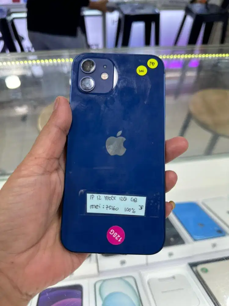 IPHONE 12 128GB ALL OPERATOR BLUE MANTAAP
