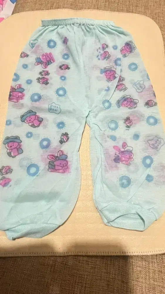 celana panjang baby 0-6bulan  (1/2 lusin)