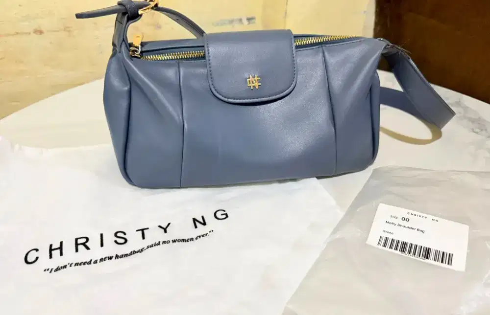 Christy NG Molly Shoulder Bag Stone / tanpa invoice