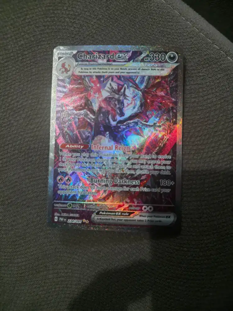 Jual kartu pokemon SIR Charlizard EX shiny paldean fates original only
