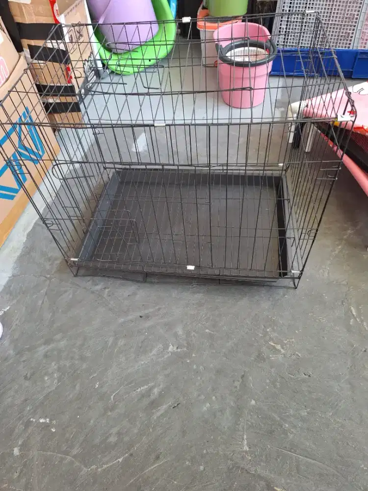 Kandang anjing kucing lipat baru size m
