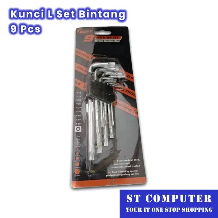 Kunci L Set Bintang 9 Pcs