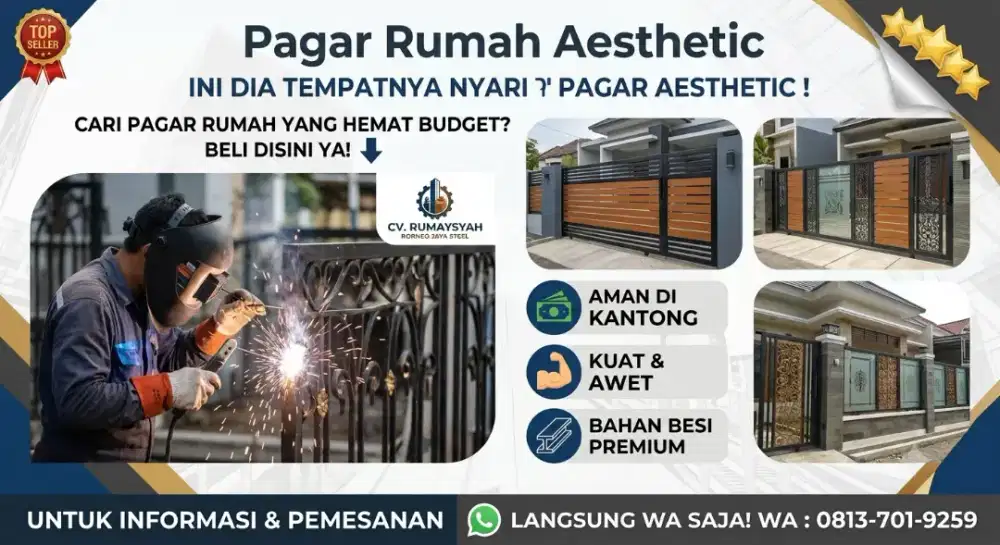 Pagar rumah design elegan