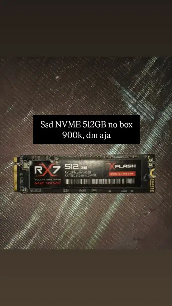 SSD NVME 512GB GOOD HEALTH 100% NO BOX