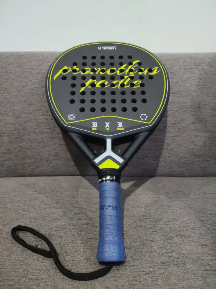 Raket Padel U Sport Hitam 3K Layer Carbon