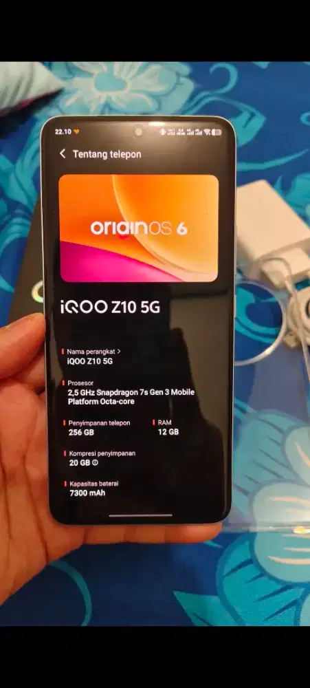 iQOO Z10 5G 12/256GB Like New Garansi Resmi s/d Maret 2027 Fullset