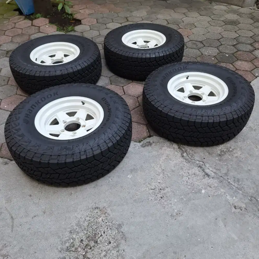 jual velg navi japan r15 plus ban hankook at 31