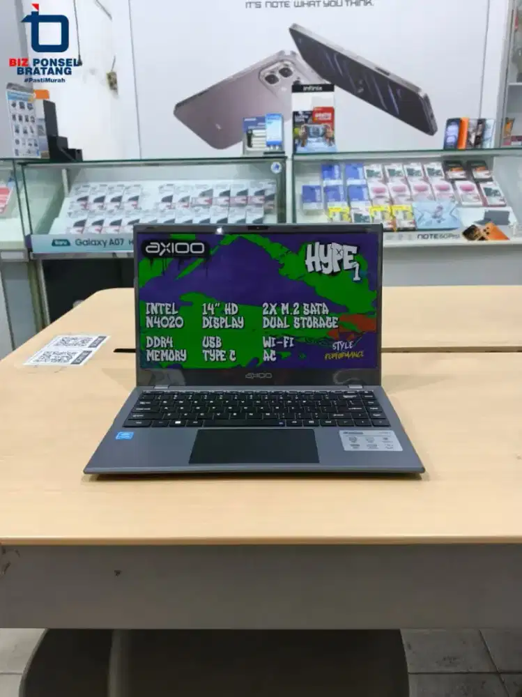 Laptop baru Axioo HYPE 1 garansi resmi bisa kredit dp mulai 0