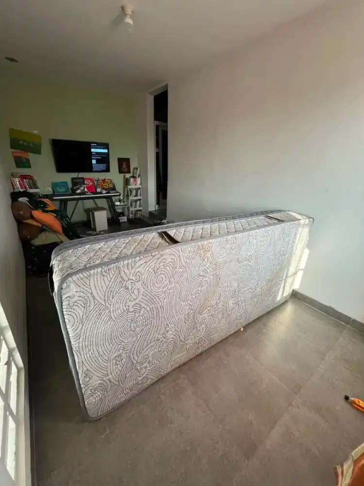 Djual  2 buah kasur springbed tipe pocket ukuran 90x200