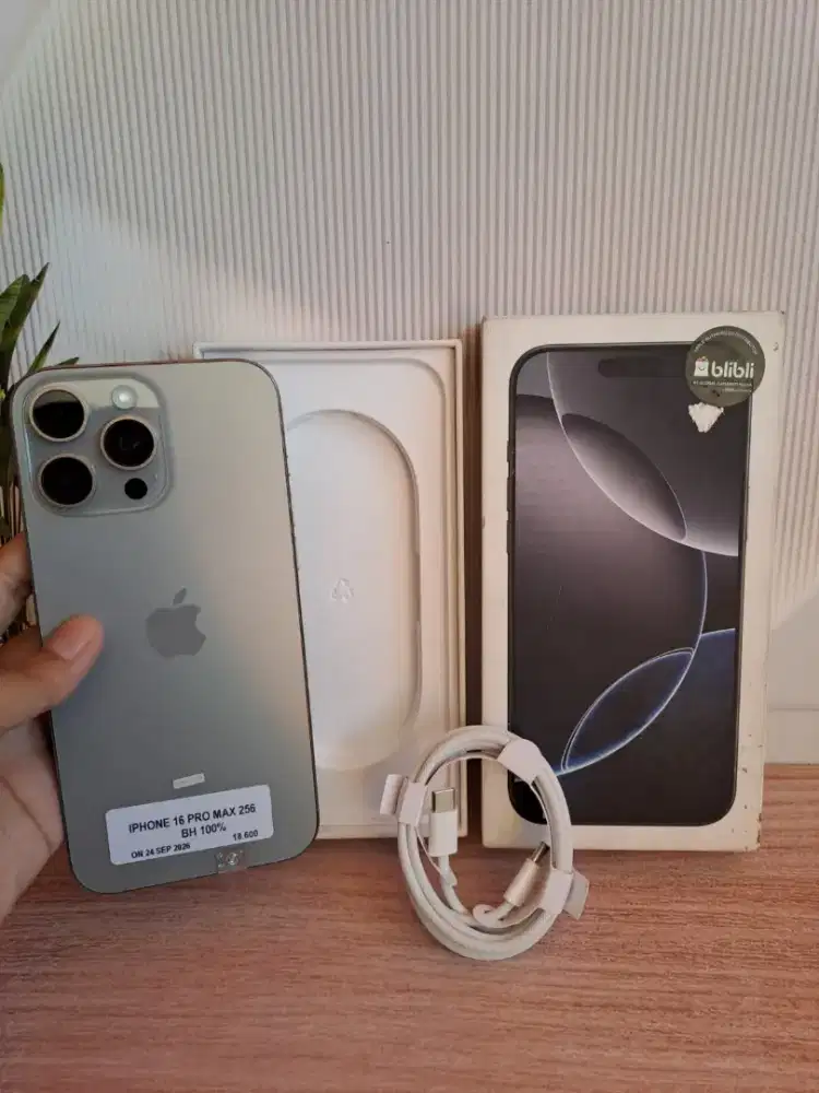 IPHONE 16 PRO MAX 256GB BH 100%
