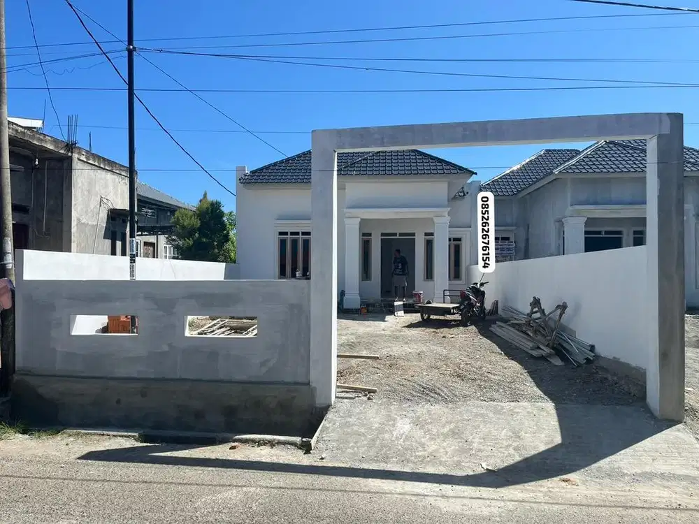Rmh minimalis type 85/295M.pinggir jln aspal gp cot lamkuweuh meuraxa