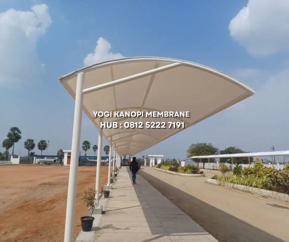 Kanopi Membrane Custom untuk Cafe Kekinian