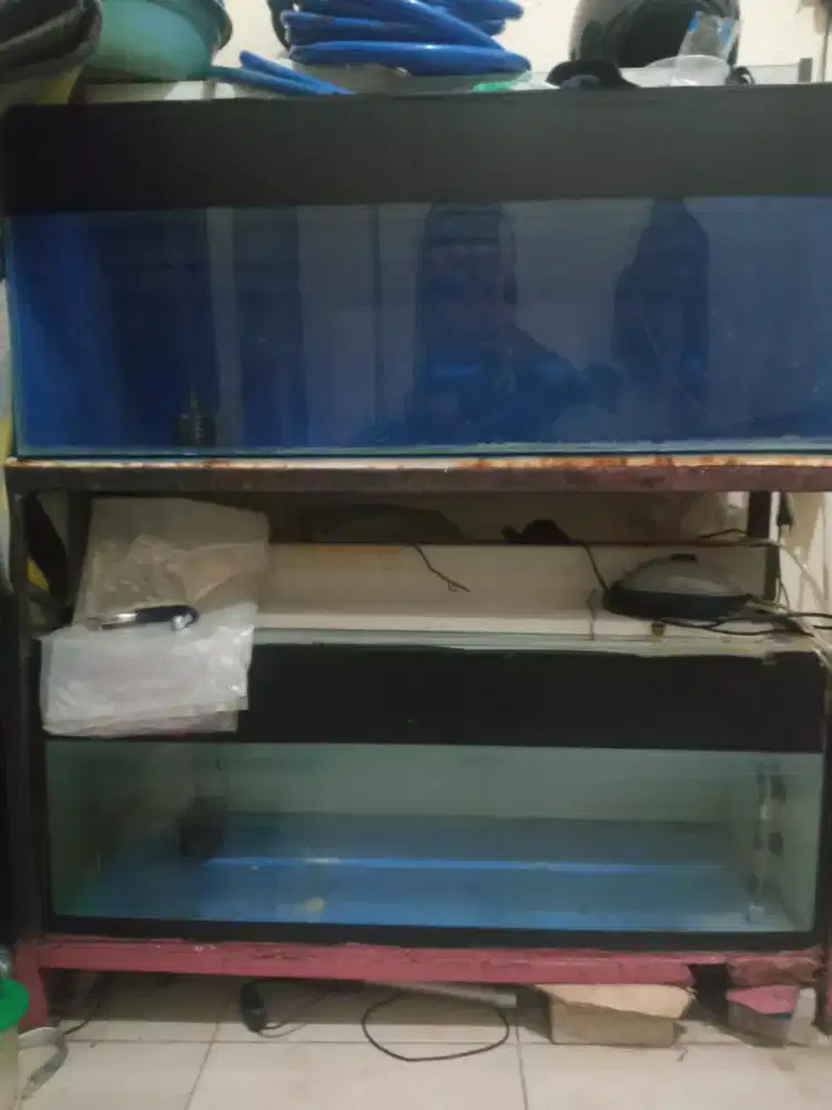 Di jual aquarium fulset tinggal colok ukuran 100x40x40
