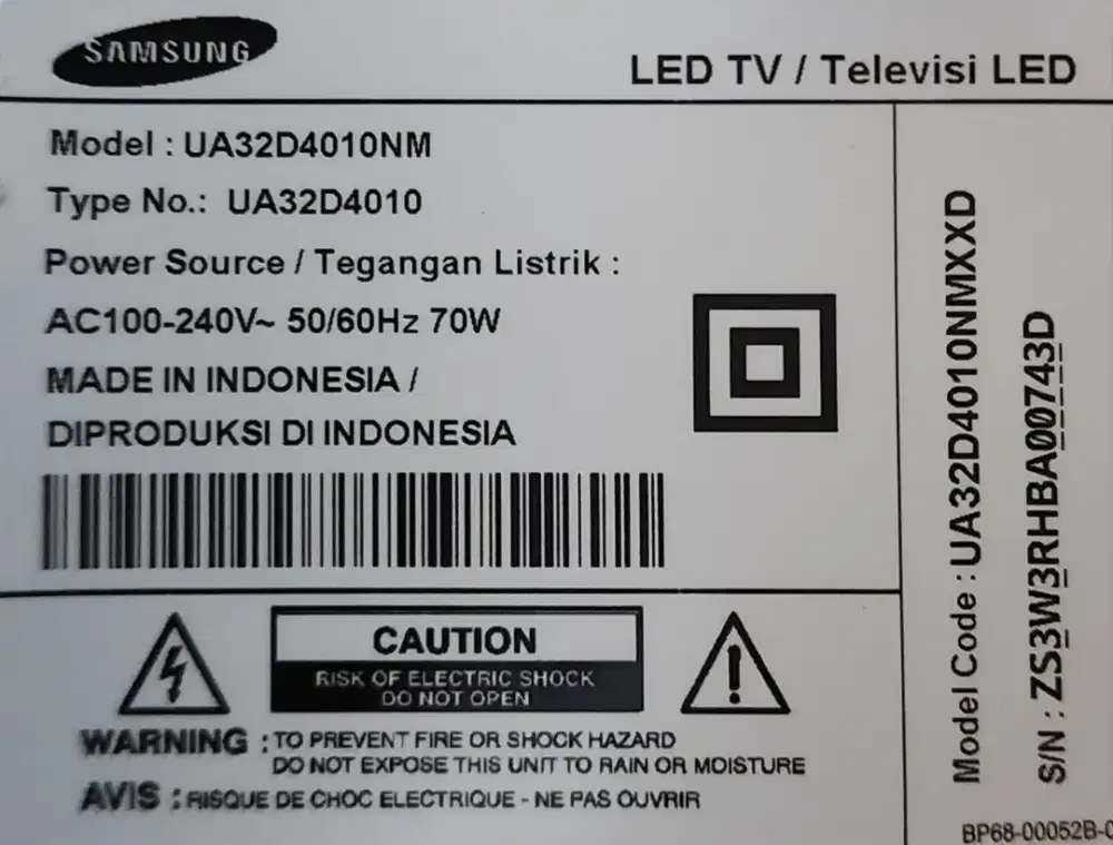 Jual TV LED Samsung 32 inch warna putih