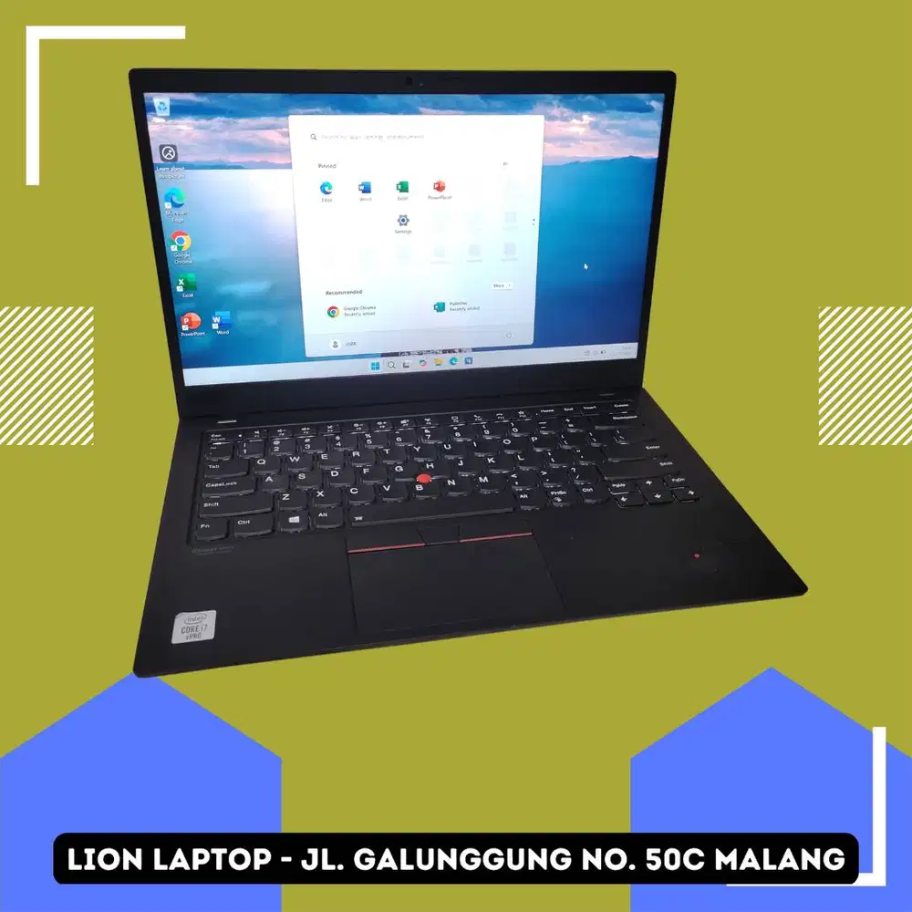 RAM 16GB Core i7 Gen 10 Slim Lenovo Thinkpad X1 Carbon [17|07]