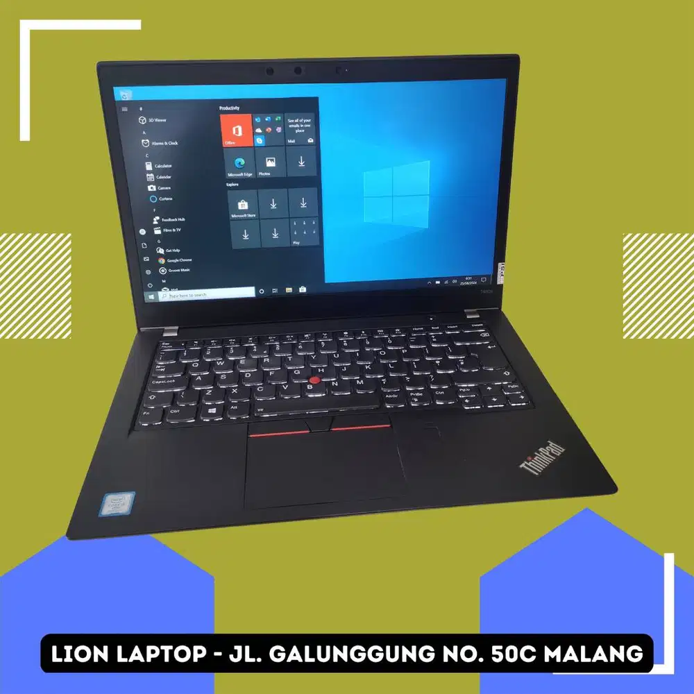 RAM 8GB Core i5 gen 8 Lenovo Thinkpad T480s SLIM [17|07]