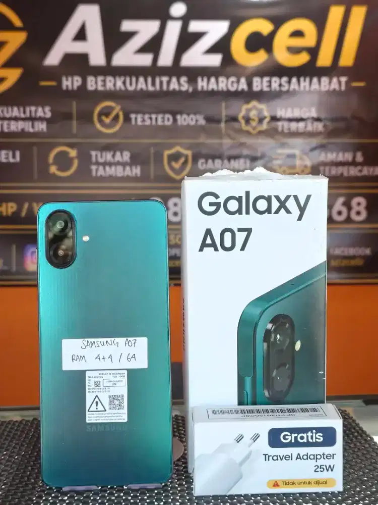 SAMSUNG A07 RAM 4+4/64