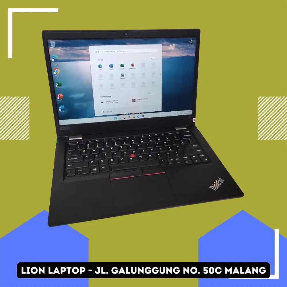 i5 Gen 10 Slim RAM 8GB SSD 256GB Lenovo Thinkpad L13 [17|07]