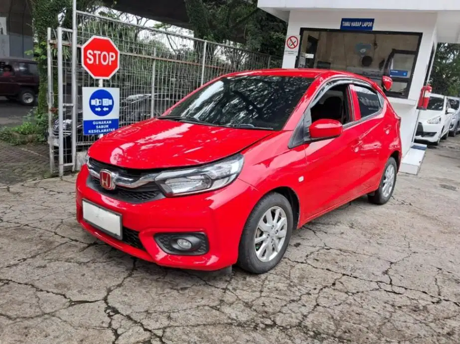 DP MURAH Honda Brio Satya 1.2 E Bensin-AT 2019 Merah CEVLB