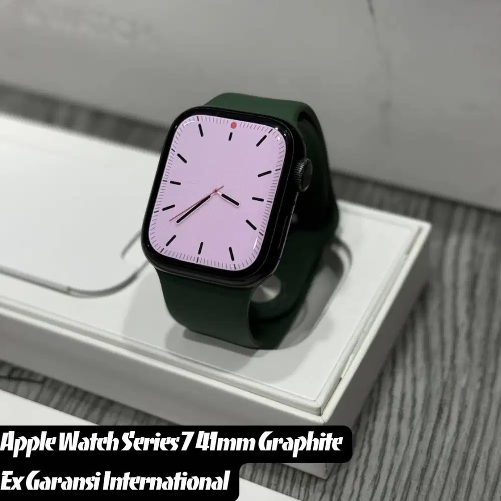 Apple Watch Series 7 41mm Graphite Ex Garansi International