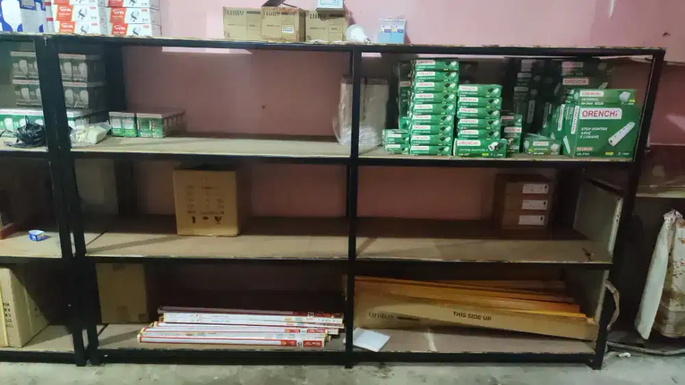 RAK 3 TINGKAT BESI HOLO TEBAL