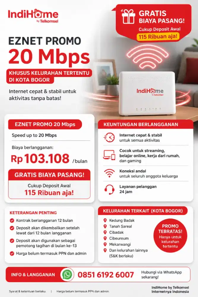 Promo wifi murah 20mbps