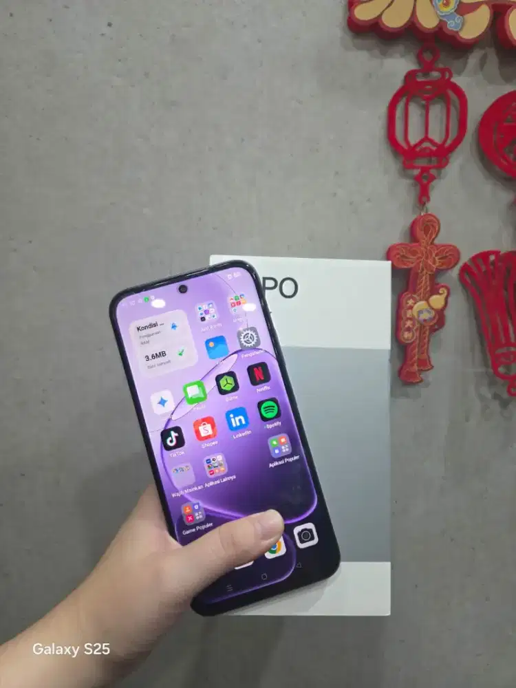 Second Oppo A6x 4/128gb garansi 23 Jun 2027