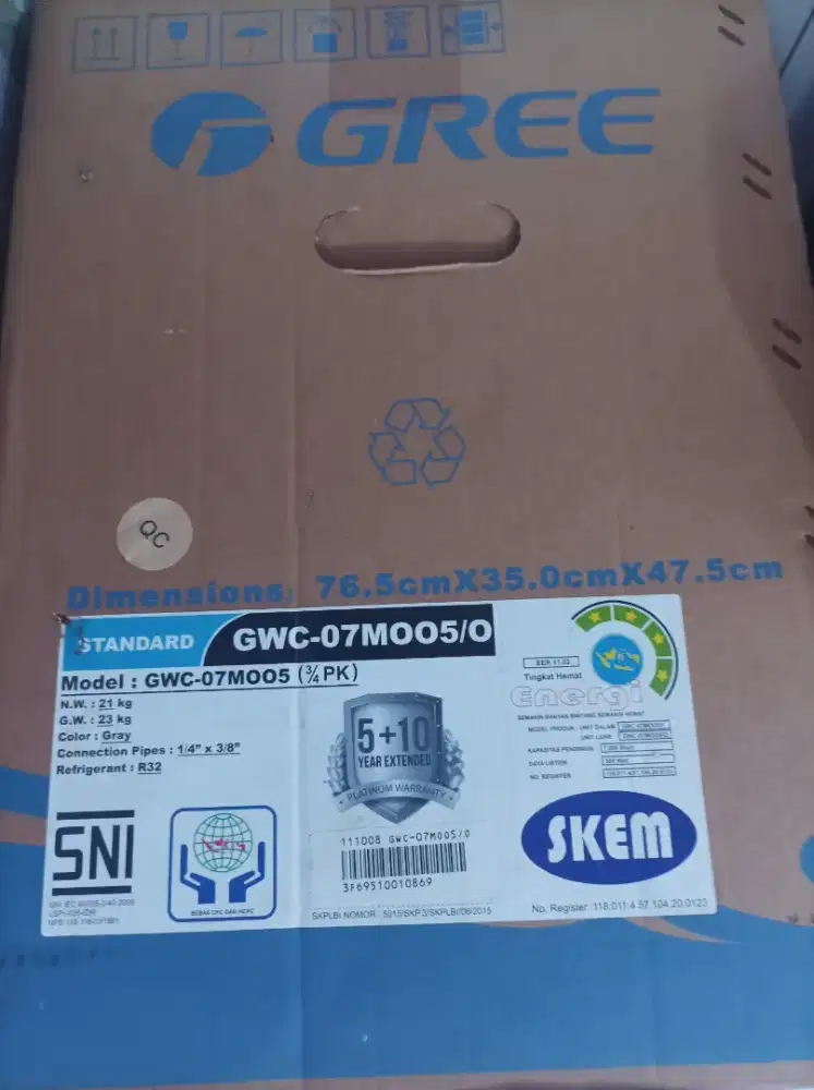 AC Gree 3/4 PK GWC-07MOO5