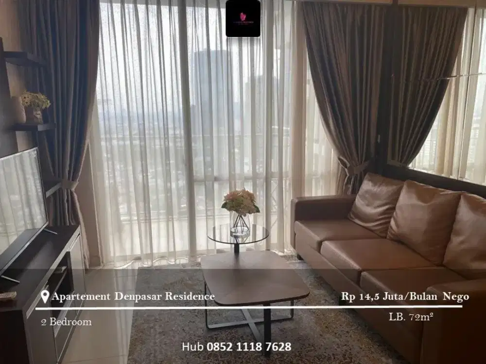 Disewakan Apartement Denpasar Residence Low Floor 2BR Full Furnished