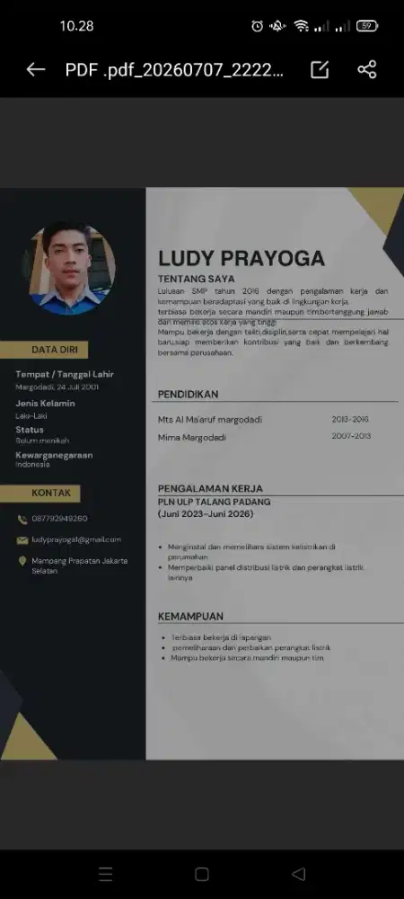 cari pekerjaan.