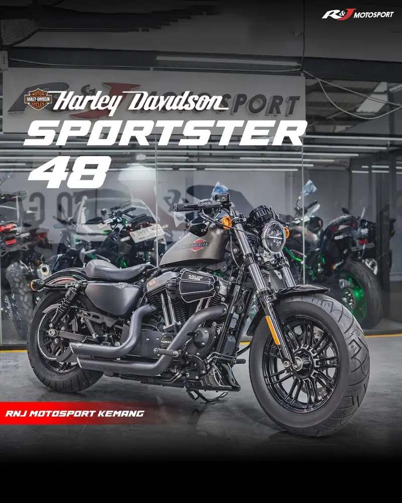 Harley Davidson Sportster 48 Nik 2020 odo 3.000 an km Knalpot V&H