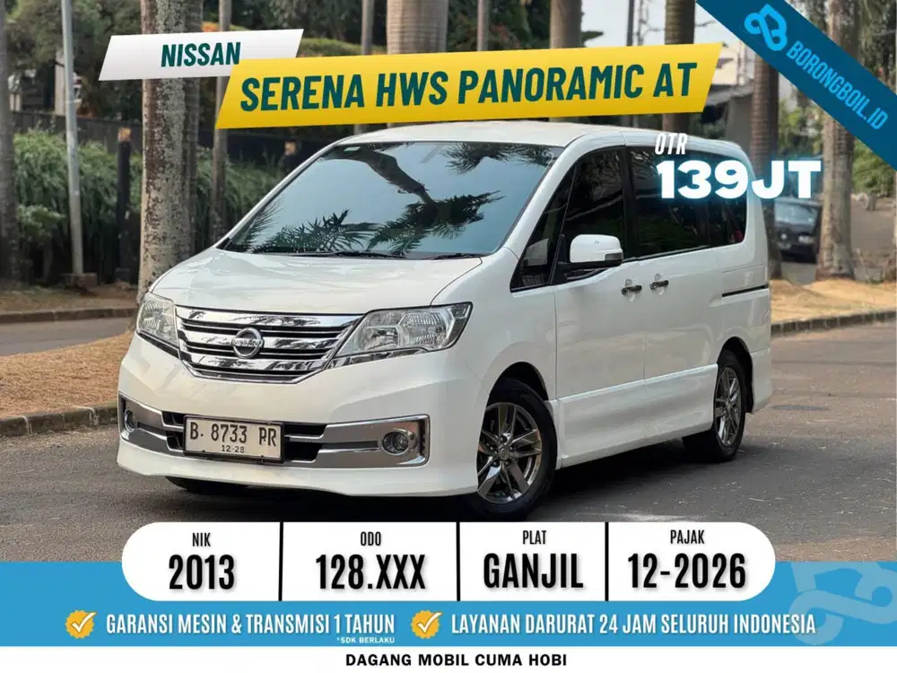 FULL RECORDS! NISSAN SERENA HWS PANORAMIC AT 2013 HITAM