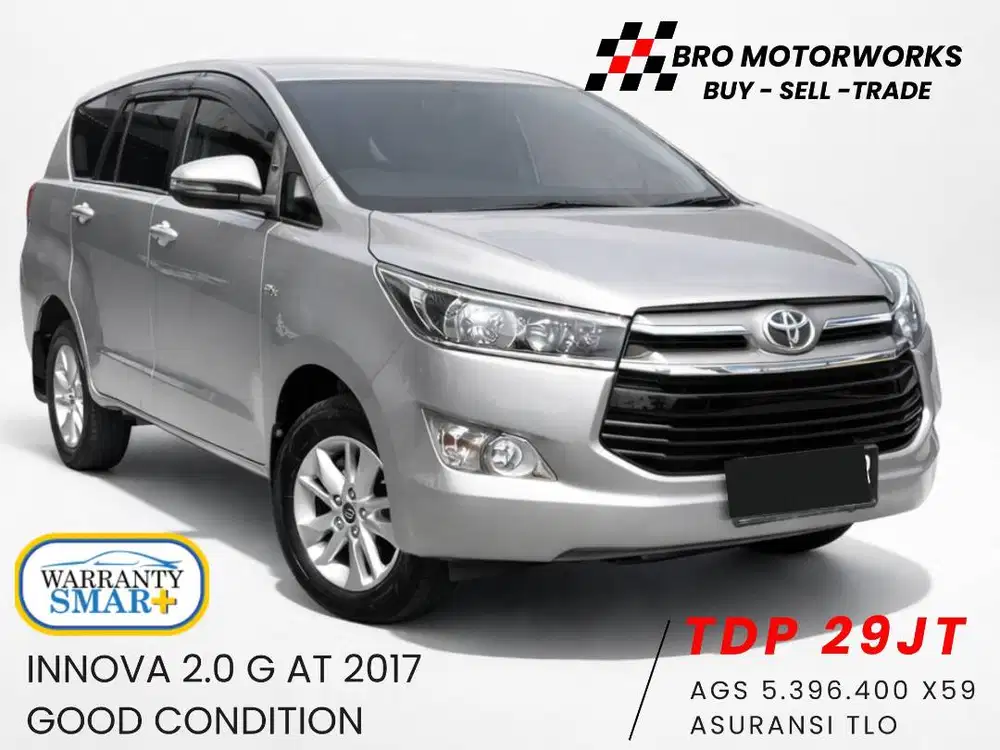 (TDP 29jt) Toyota Kijang Innova Reborn 2.0 G AT 2017, Reborn Bensin