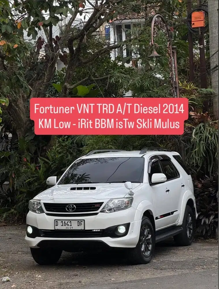 Fortuner VNT TRD Matic Diesel 2014 Low Istimewa