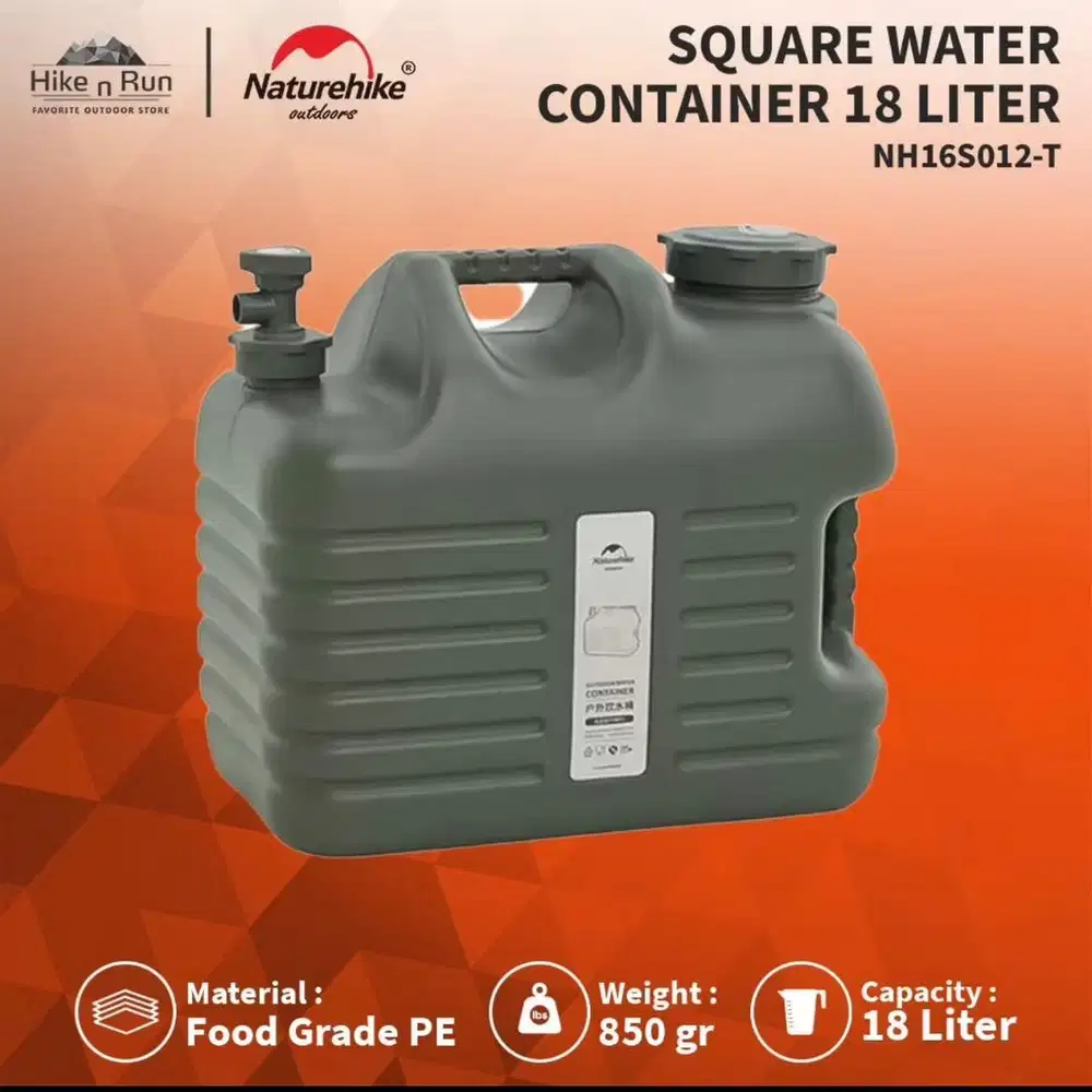 Naturehike Galon Air Container Square 18L (Green Army)