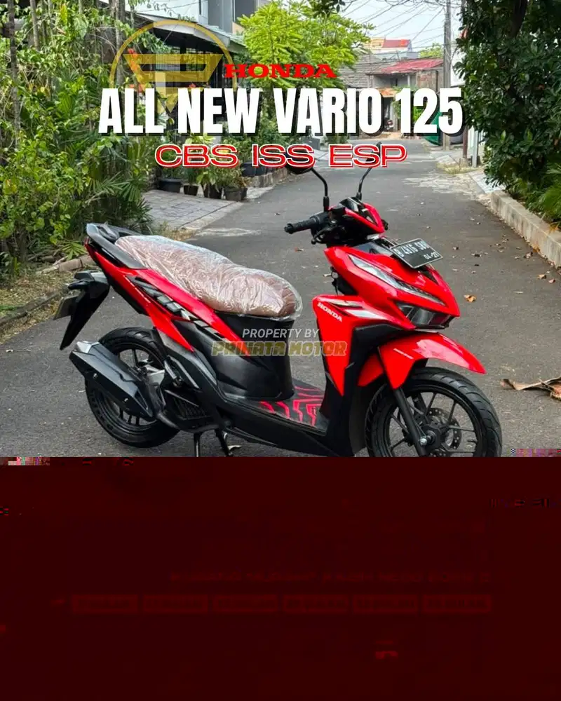 CREDIT DP MULAI 2.8 JUTA !!! HONDA ALL NEW VARIO 125 CBS ISS ESP 2022