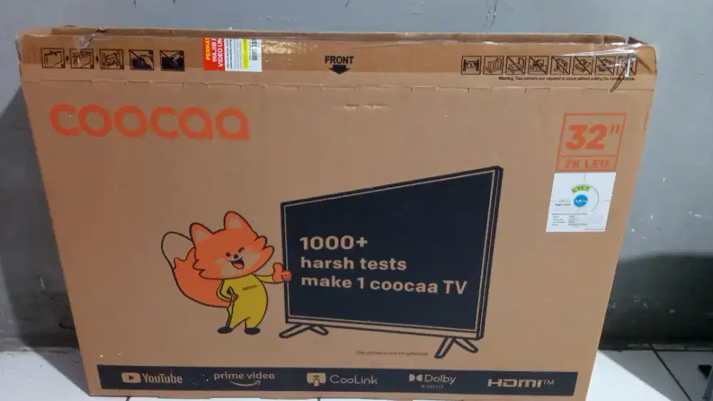 Tv led coocaa smart digital 2k 32inchi likenew