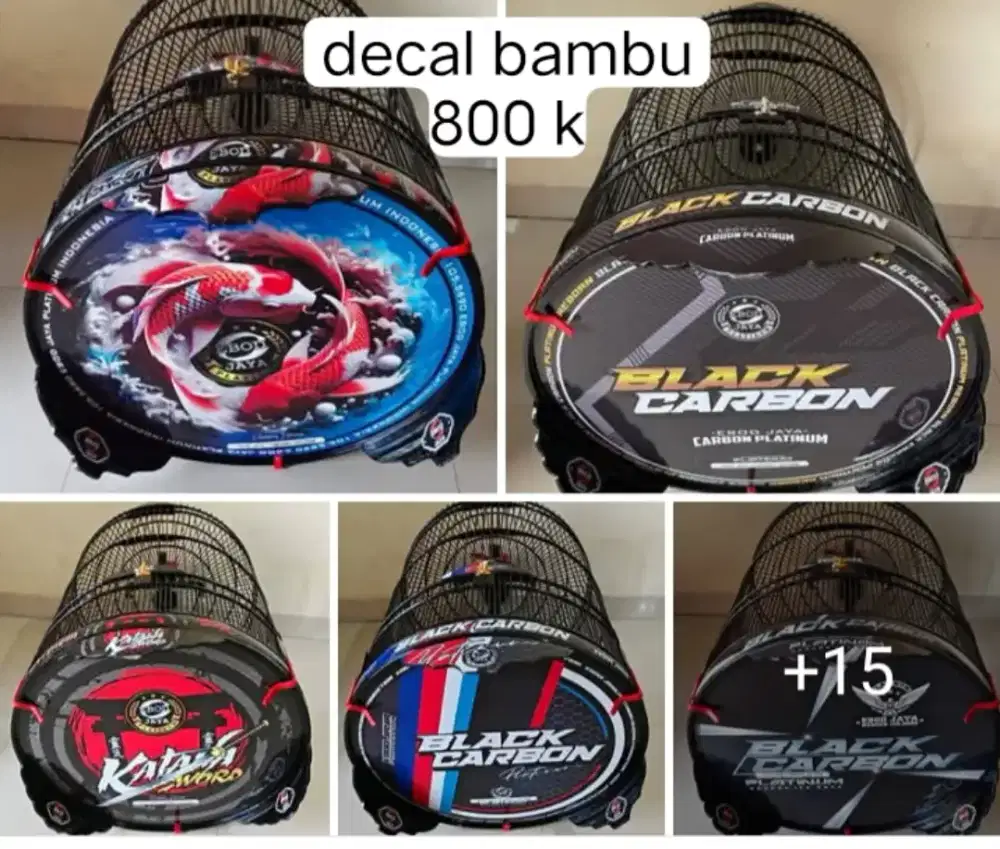 Kandang murai Ebod jaya platinum baru decal bambu no 2 800 k pdk aren