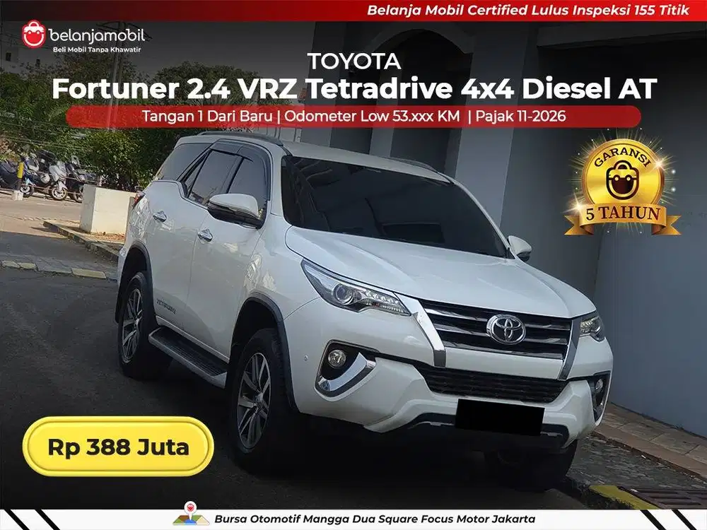 [ 4x4 - LOW KM ] Toyota Fortuner 2.4 VRZ Tetradrive Diesel 2018 2019