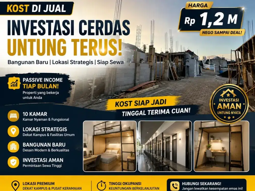 Kost Dekat Kampus dengan Program Garansi Passive Income