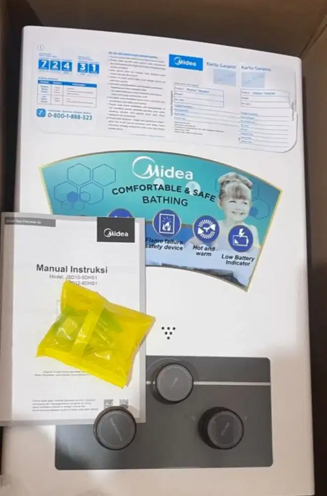 Water heater gas midea