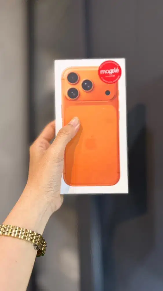 READY IPHONE 17 PROMAX 256GB COSMIC ORANGE NEW UNIT IBOX BISA CICILAN