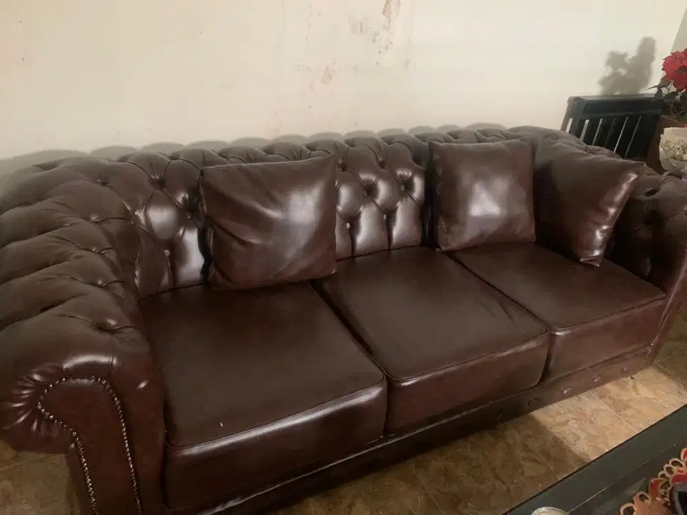 Sofa Kulit 3 seat
