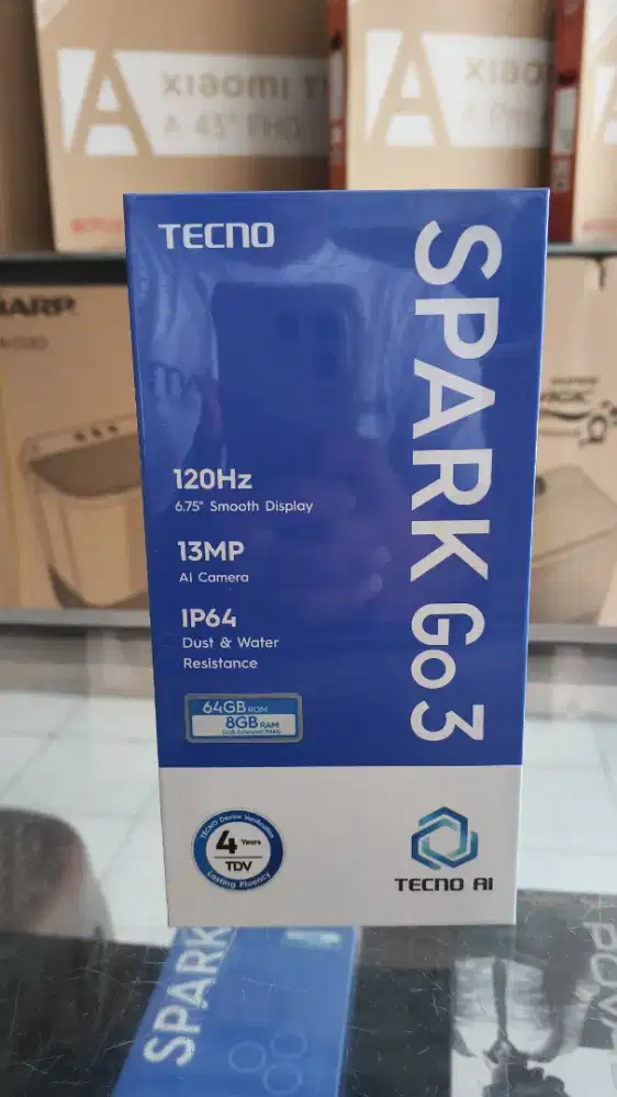 Spark go 3 4/128gb segel resmi